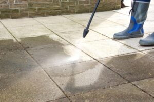 professional power washing concrete floor