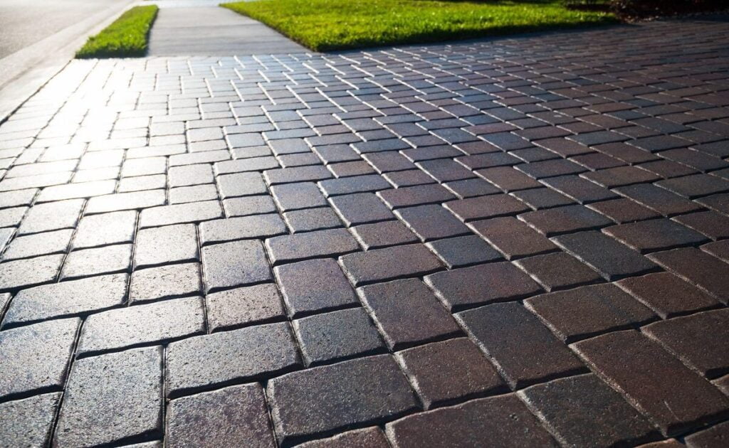 newly washed driveway